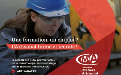 Rentrée 2022 : Une formation, un emploi ? L’artisanat forme et recrute !